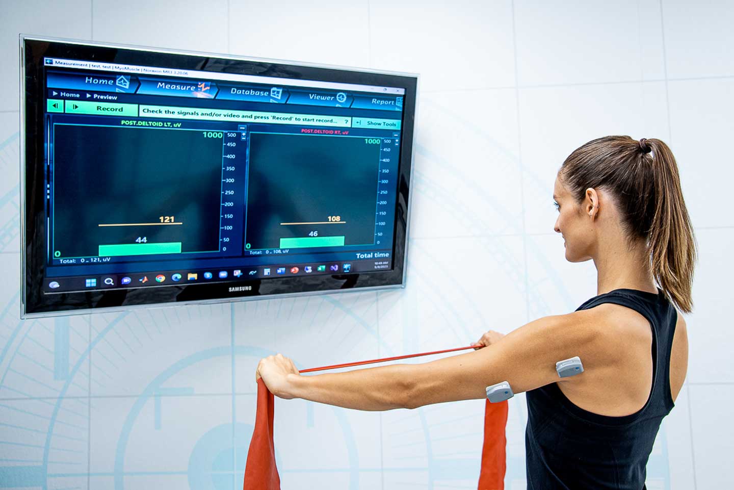 EMG-analyse und Biofeedback in der Orthopädie em Veedel in Köln